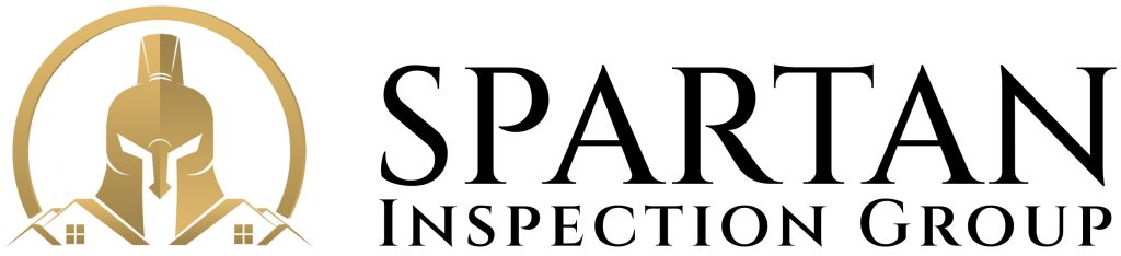 Simple Spartan Inspection Group Horizontal Logo with white background